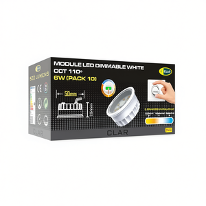 Modules LED réglables 6W 50mm CCT avec couverture de 110° - Product Image 2