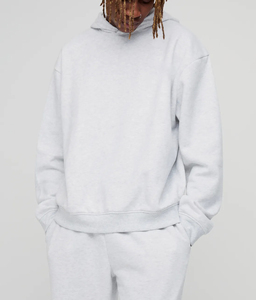 Vente en gros de survêtement pour hommes surdimensionné avec logo personnalisé 100% coton polaire pull vierge de haute qualité baggy confortable ensemble de jogging pour homme - Product Image 2