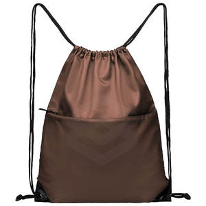 Sac à dos à cordon en polyester doux et solide, pliable, avec logo personnalisé imprimé, de haute qualité - Product Image 1