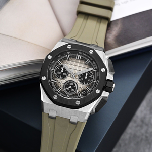 Trending High Quality Steel Chronograph <b>Mens</b> <b>Watch</b> Waterproof Luminous Luxury <b>Black</b> bezel Precision Elevated Style Statement - Product Image 2