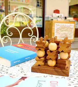 Tic-Tac-Toe 3D-Jeu de société en bois fin-Jeu de stratégie pour 2 joueurs-Nouvelles stratégies 3D - Product Image 3