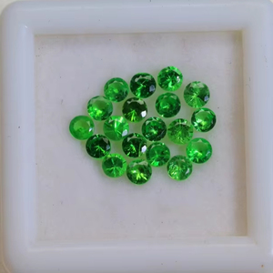 Có Giá Trị Tsavorite Đá Quý Kích Thước Nhỏ 3Mm Vòng Hình Dạng Lỏng Quý Màu Xanh Lá Cây Garnet Tsavorite Đá Tại Nhà Máy Giá Bán Buôn - Product Image 1