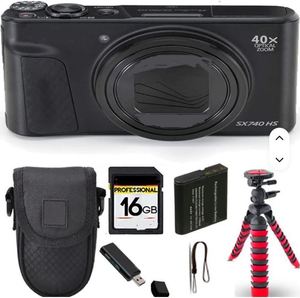 Kit Appareil Photo Numérique 16 Go, Comprend un Trépied Araignée et un Étui de Protection, Noir - Product Image 1