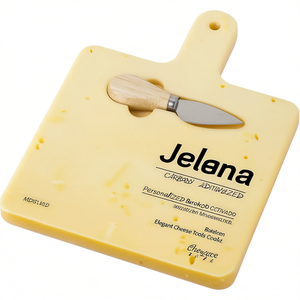 Planche à fromage en bambou personnalisée Jelena, outils élégants pour le fromage, gadget - Product Image 3