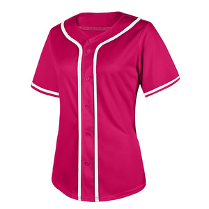 Ropa deportiva Camiseta de béisbol de aspecto profesional Logotipo personalizado Camiseta de béisbol de secado rápido cómoda de la mejor calidad para mujer - Product Image 3