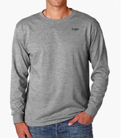 T-shirt à manches courtes en tissu mélangé épais, teint en pièce, directement de l'usine du Bangladesh
