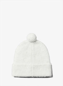 Bonnet en acrylique personnalisé avec logo, fabriqué au Pakistan, bonnet en tricot blanc avec pompon, tissu tricoté chaud, vêtements d'hiver - Product Image 2