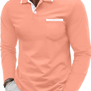 เสื้อผ้ากีฬาผู้ชาย แขนยาว ผ้าแคนวาสผสมคอตตอนและสแปนเด็กซ์ ระบายอากาศ แห้งเร็ว ป้องกันรอยยับ พร้อมบริการปักและสกรีนลายตามสั่ง - Product Image 6