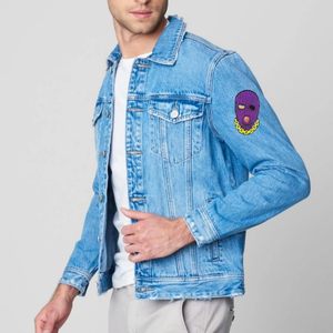 Écusson de broderie de style gangster-Écussons appliqués à repasser pour chapeaux, sacs à dos, écussons de broderie pour t-shirts, vestes, sacs - Product Image 2