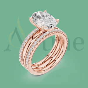 แหวนทอง14K พร้อมหินดีไซน์หรูหรา - Product Image 1