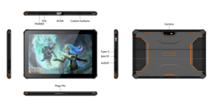 Oem 10.1 Inch Siêu Mỏng Công Nghiệp Máy Tính Bảng <span class=keywords><strong>Android</strong></span> 14 Octa Lõi 4G 64G GSM Nhanh Chóng Sạc Ánh Sáng Trọng Lượng Mới Với Wi-Fi Mạng - Product Image 5