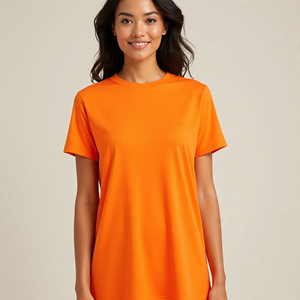 Camisetas Cargo de verano para mujer, camisetas holgadas con cuello redondo, manga corta, bolsillo frontal, secado rápido, transpirable, para correr, Fitness, ropa de calle - Product Image 3