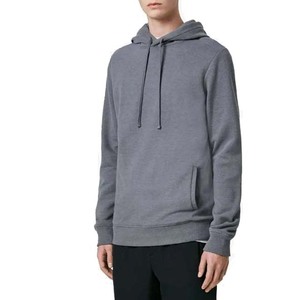 Vente en gros de vêtements pour hommes avec logo personnalisé Sweatshirts à capuche Couleur unie Basics Manches longues Hiver 100% Coton Respirant - Product Image 4