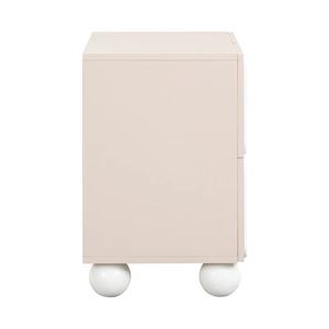 Tara Motif Nightstand Made Of Solid Wood High Quality Equipped With 2 Drawers With Brownish Gray For Indoor. - Product Image 6