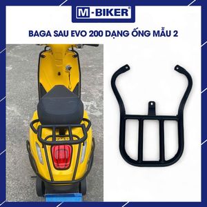 แร็คท้ายรถมอเตอร์ไซค์ M-Biker Evo 200 รุ่น 2 + แร็คข้างพร้อมท่อโครง พรีเมียม สำหรับใส่สัมภาระและกระเป๋าข้าง น้ำหนัก 2.5 กก. - Product Image 5