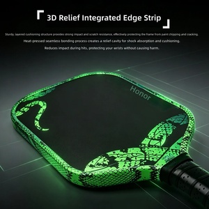 Paleta de Pickleball MST <span class=keywords><strong>Jonah</strong></span> Green Mamba con Superficie de Goma, 16mm, Perímetro de Espuma EVA EPP, Punto Dulce Amplio, Entretenimiento - Product Image 3