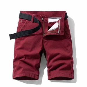 Short cargo personnalisé de meilleure qualité pour hommes avec poche latérale Short cargo ample à six poches pour hommes avec ceinture et fermeture éclair - Product Image 2