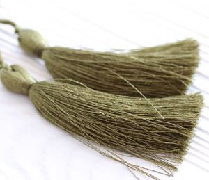 high quality Bullion Woven <b>Tassels</b> for Garment Decoration New -Custom Made With/without String - Product Image 3