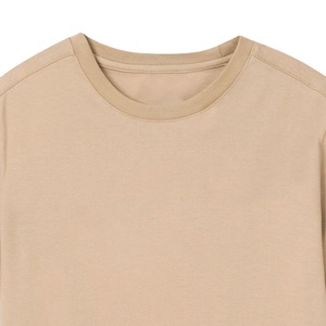 Camiseta de algodón 100% de alto gramaje para hombre al por mayor, manga corta, estilo urbano, corte holgado, cuello redondo, proveedor OEM ODM de marca privada - Product Image 2