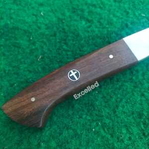 Personalizado hecho a mano Damasco 8 pulgadas Chef cuchillo mango de madera afilado Cuchillo de cocina con Funda de cuero - Product Image 4