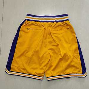 Pantalones cortos de baloncesto con estampado personalizado para hombre, Shorts informales atléticos de malla con bordado Retro OEM con bolsillos y cremallera para entrenamiento y gimnasio, venta al por mayor - Product Image 2