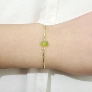 Pulsera hecha a mano de piedra de peridoto en bruto chapado en oro de 18 quilates, pulsera de plata 925 para mujer, joyería, regalo de pulsera al por mayor - Product Image 1