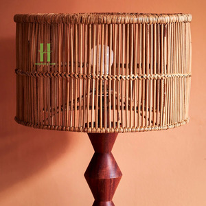 Candelabros artísticos modernos nórdicos, colgante de ratán tejido a mano, luz de techo, estilo asiático para sala de estar, cubiertas de luz, aplicación - Product Image 2