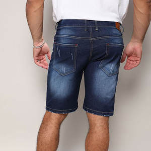 Pantalones Cortos de Mezclilla para Hombre, Cómodos, a la Altura de la Rodilla, de Fácil Ajuste, Tela Resistente, para Uso Diario, de Verano - Product Image 4