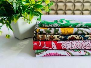 Lot en gros de serviettes en coton bloc à main assorties serviettes de cuisine aux bords pétoncles aux couleurs du Rajasthan - Product Image 6