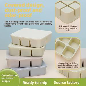 Infant Baby Silicone Supplementary Food <b>Storage</b> <b>Box</b> Anti-Odor Easy Release Ice Cube Tray Food-Grade Freezer Container Maternal - Product Image 3