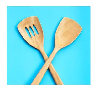5 PEC With Handle Soup Ladle Natural Colour Premium Handmade <b>Wood</b> Utensil Set MADE IN INDIA - Product Image 3