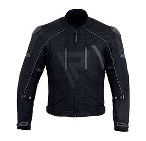 2024 personnalisé motard course ensemble haute qualité respirant Nylon veste de protection pantalon noir Cordura coupe-vent XL taille - Product Image 2