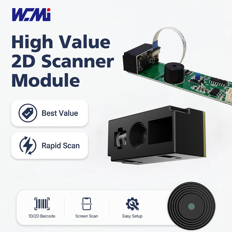WCMI 2D USB COM TTL <strong>Refrigerator</strong> <strong>Barcode</strong> <strong>Scanner</strong> <strong>Module</strong> with CMOS Sensor 360 Rotation 2-Year Warranty Black Toy Use in Stock