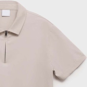 Jersey de coton de haute qualité grande taille hommes Golf pour chemises Logo brodé respirant écologique plaine à manches courtes décontracté - Product Image 4