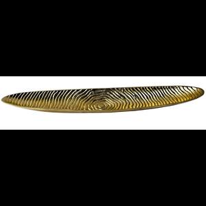 Aluminium de bol de fruit de forme de bateau de conception moderne avec la galvanoplastie plaquée par or - Product Image 1