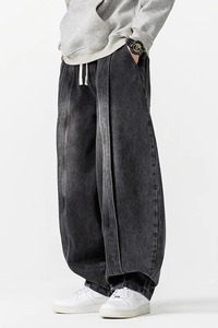 High Street Wear Boys Vintage Washed Fade Men Jeans Casual Streetwear Baggy Pants Unisex Oversized Loose Denim Jeans Pantalones - Product Image 2