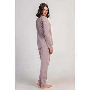 KADIN P.SUPREM XXL O YAKA UZUN KOL ETEGI OVAL PIJAMA TAKIM - A.KAHVE - A.KAHVE - Product Image 2