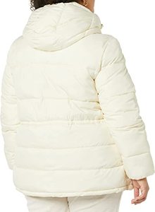 Chaqueta acolchada de peso pesado de diseño personalizado Golden Weather 2025 para mujer abrigo de invierno de burbujas con chaqueta Parka de cintura con cordón - Product Image 4