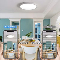 Plafonnier LED circulaire en surface encastrable, design moderne, luminaire de plafond, montage en surface sur panneau, éclairage d'intérieur, 7/9/11 pouces