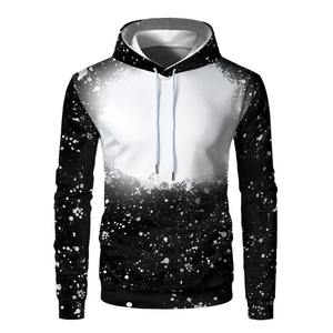 Sublimación de mujer en blanco sudor usa corbata Color impreso sudaderas con capucha sublimación pulóver sudadera en blanco para impresión de transferencia de calor - Product Image 5