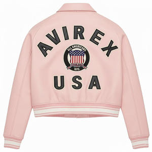 แจ็คเก็ตหนังแท้ Avirex สำหรับผู้หญิง ราคาดีที่สุด แจ็คเก็ตฤดูหนาวคุณภาพพรีเมียม กันลม กันน้ำ มีทุกขนาด - Product Image 6