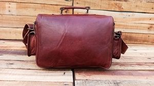 Bolso bandolera de cuero de gran capacidad con logotipo personalizado estilo Retro Vintage para cámara compacta al aire libre accesorio de moda - Product Image 3