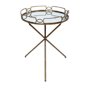 Miroir de luxe et plateau rond en aluminium avec une finition élégante, parfait pour les repas de mariage et les desserts, à un prix abordable. - Product Image 6