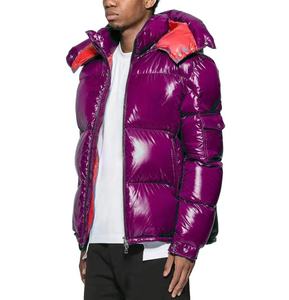 Chaqueta acolchada de hombre de Color sólido hecha a medida de alta calidad superventas con capucha para uso en exteriores de invierno - Product Image 6