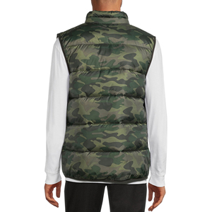 Gilet sans manches matelassé pour homme, nouveau style d'hiver, design personnalisé, multicolores, long, en coton et nylon, imperméable, respirant, écologique - Product Image 3