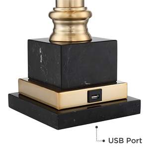 Modern <b>Gold</b> Metal Desk <b>Lamp</b> Simple design metal <b>Black</b> Shade - Product Image 5
