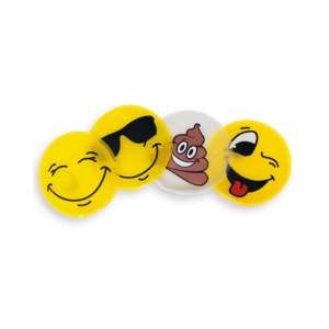 Lot de 4 chauffe-mains électriques Emoji portables, alimentés par batterie USB, pour usage intérieur et extérieur, chambre et salon - Product Image 1