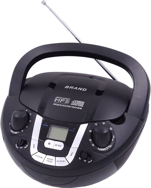 Portable Top Loading CD Boombox Stereo Player AM/FM Radio
