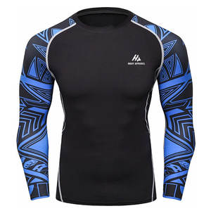 ชุดออกกำลังกายน้ำหนักเบาสำหรับผู้ชาย เสื้อแขนยาวแบบ Rash Guard เพื่อการรองรับและเสริมสร้างความแข็งแรงที่ดีขึ้น - Product Image 1