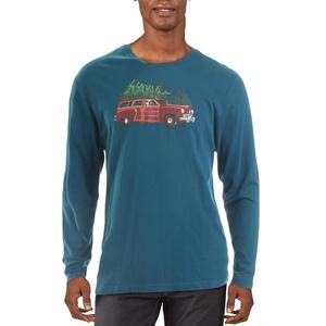 <b>Men's</b> Woodie Wagon Holiday Party T-<b>Shirt</b> Club Room Blue Size X-Large Promotional <b>Christmas</b> T-<b>Shirt</b> - Product Image 1